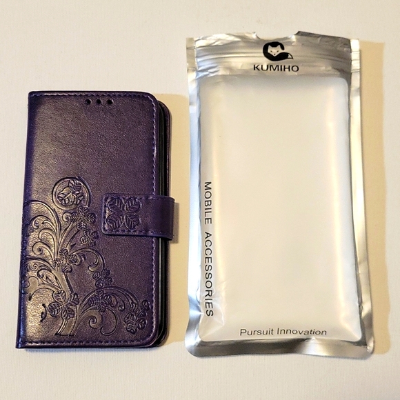 HTC 10 phone case wallet style purple New - Picture 2 of 7